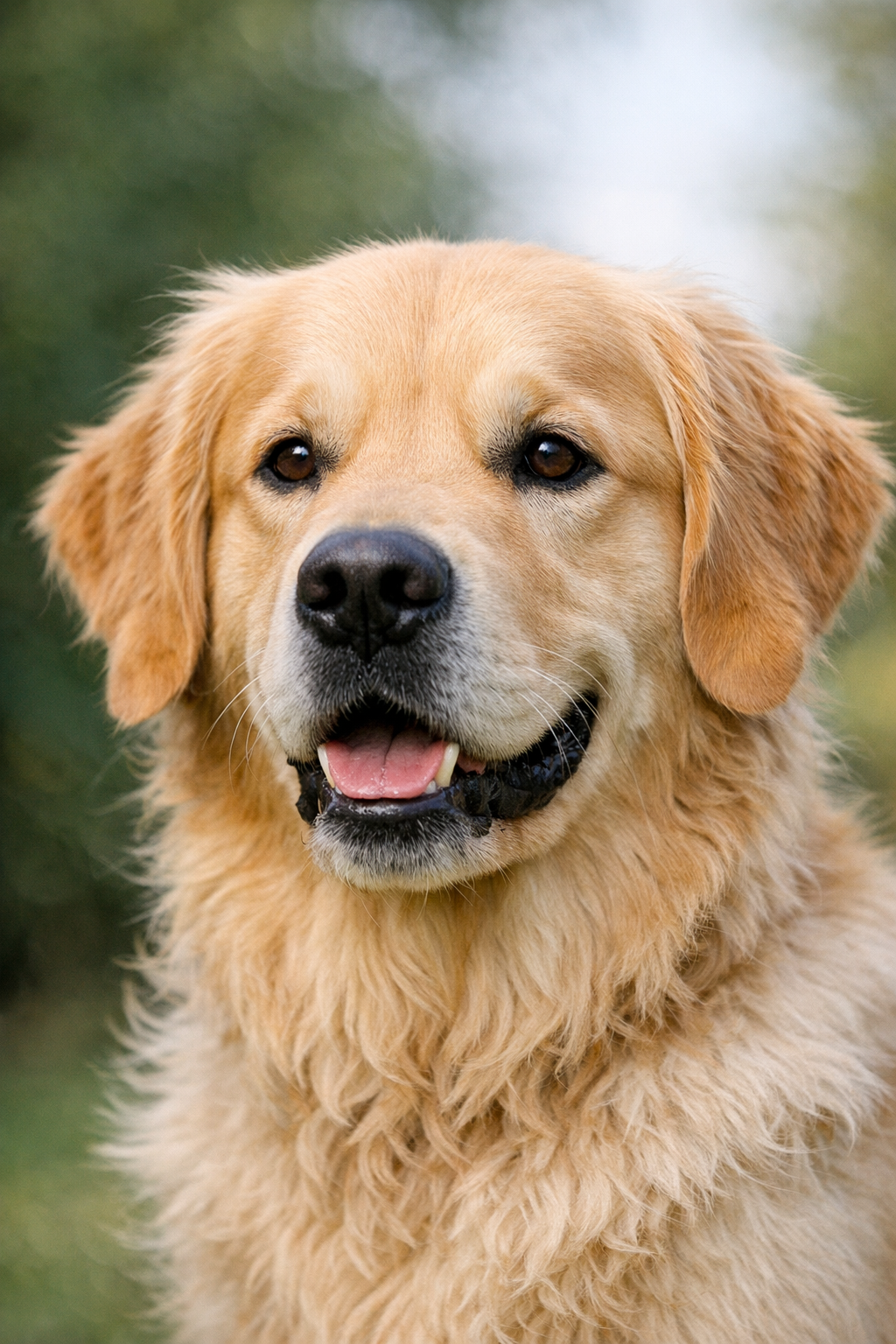 Foto des Kopfes eines Golden Retriever